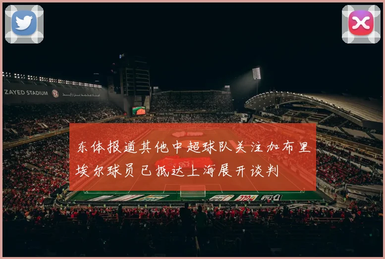 东体报道其他中超球队关注加布里埃尔球员已抵达上海展开谈判